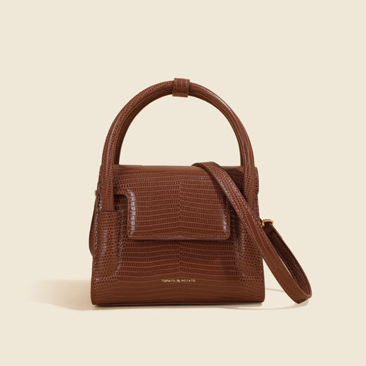 【预售3天】女包手机包蜥蜴纹单肩手提包小众设计小方包斜挎包TP2022013 商品图0