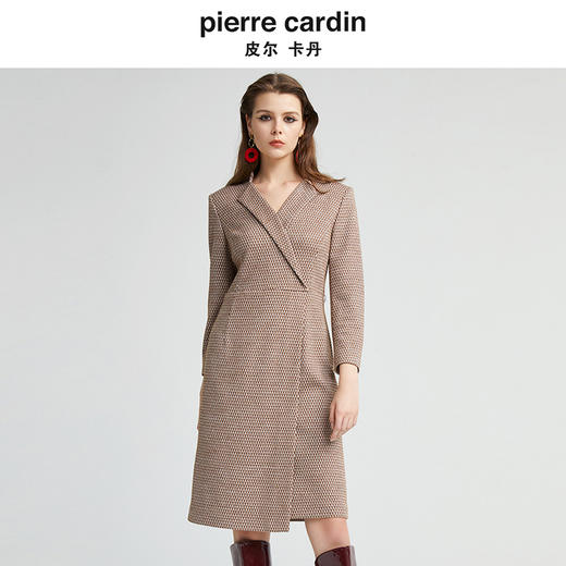 [皮尔卡丹女装]都市新款渐变修身收腰折扣清仓女装连衣裙 商品图0