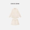 COCO ZONE 设计感POLO领设计口袋长袖衬衫+阔腿短裤 23C18577 商品缩略图1