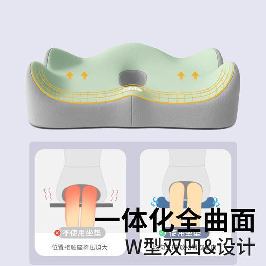 坐垫办公室久坐神器透气汽车坐垫尾椎减压护臀记忆棉坐垫 商品图1