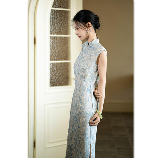 现代时尚改良新中式全开襟旗袍2025夏季新款日常古法旗袍SYK262702 商品图3