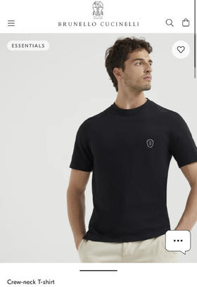 Brune11o cucine11i 网球系列 盾牌圆领短袖T恤 tx505