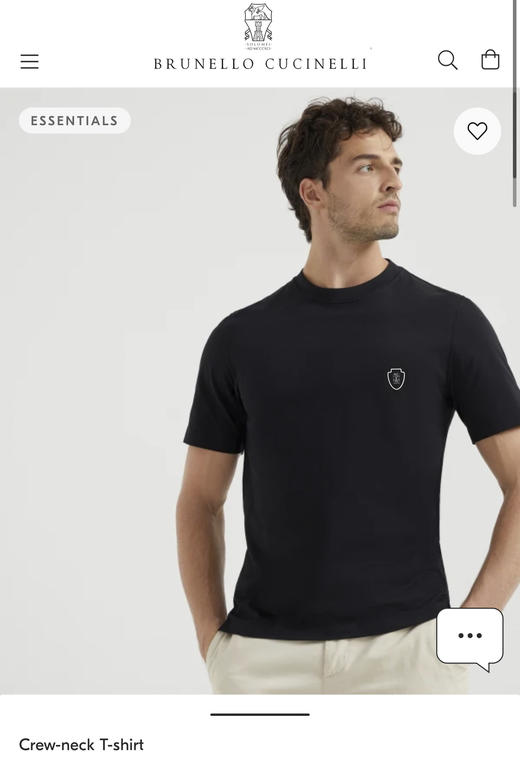 Brune11o cucine11i 网球系列 盾牌圆领短袖T恤 tx505 商品图0