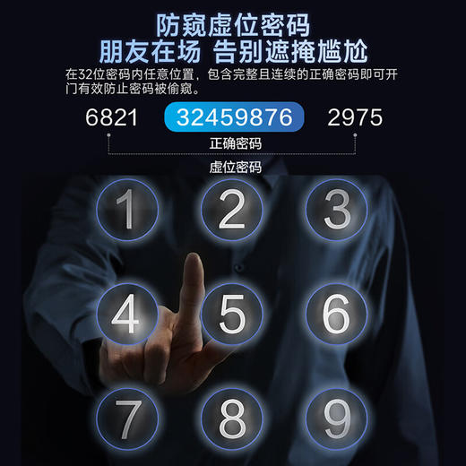 海尔智能门锁L300智能锁指纹锁密码锁入户门防盗门锁 L300金吾卫系列 商品图3