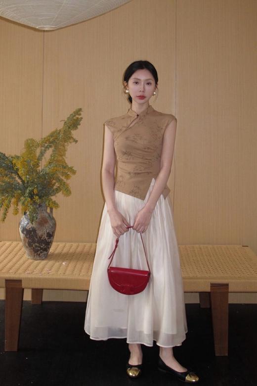 ELLA JADE 新中式立领提花针织上衣 20255 商品图1