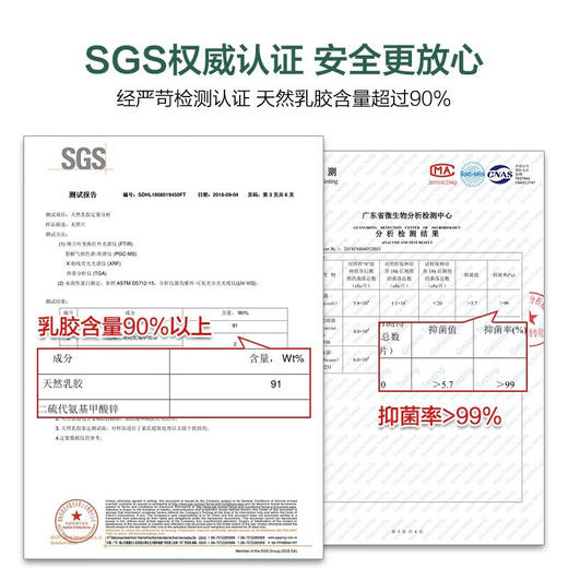 慕思 PSZ1-161曲线波浪成人枕乳胶枕大枕头40cm*60cm 商品图3