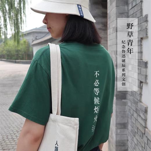 后浪自研文创 鲁迅野草青年 新青年T恤 呐喊觉醒年代五四青年礼物 商品图1