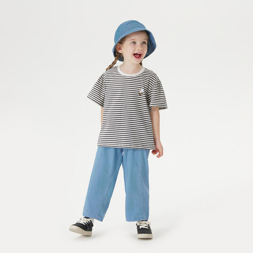 【防晒】马克珍妮女童轻盈透气天丝牛仔裤宝宝裤子春夏新款550952 商品图1