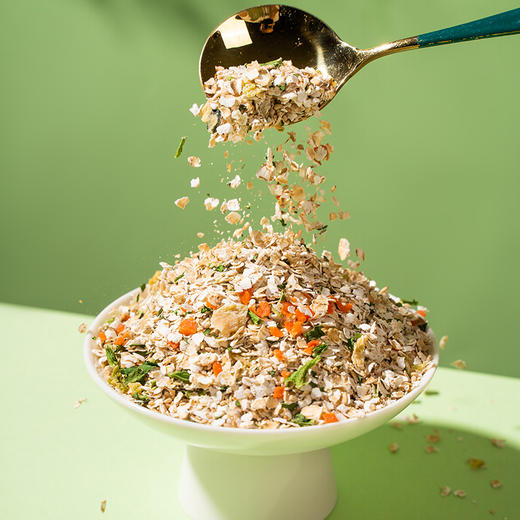 【妙思丁】谷物粮园 海盐果蔬高纤燕麦片500g/罐  睡前1碗=深夜睡眠+晨起通畅 / 天然海盐助眠：含镁元素舒缓神经，告别失眠翻来覆去 商品图3