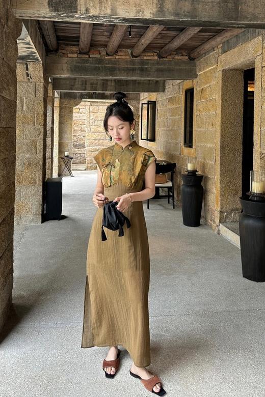 Le Malene 国风新中式改良旗袍领连衣裙 20227 商品图1