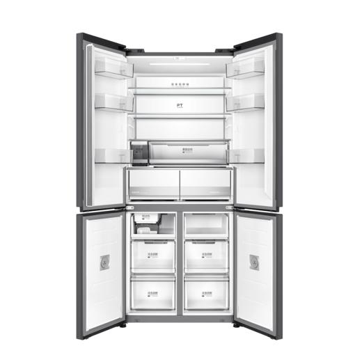 美的冰箱 (202910)BCD-513WUSGPZIM 丝雨灰 双系统制冷快不串味 自动制冰更方便 商品图1