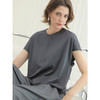 COCOBELLA奢感缎光人丝棉短袖T恤女夏精致仿醋酸上衣TS0020-4 商品缩略图1