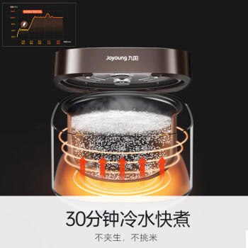 九阳（Joyoung）30分钟快煮饭大火力柴火饭4升家庭容量3~4人电饭煲电饭锅多功能微压焖煮方煲F-40FZ815 /家用电器 /厨房小电 /电饭煲 商品图4