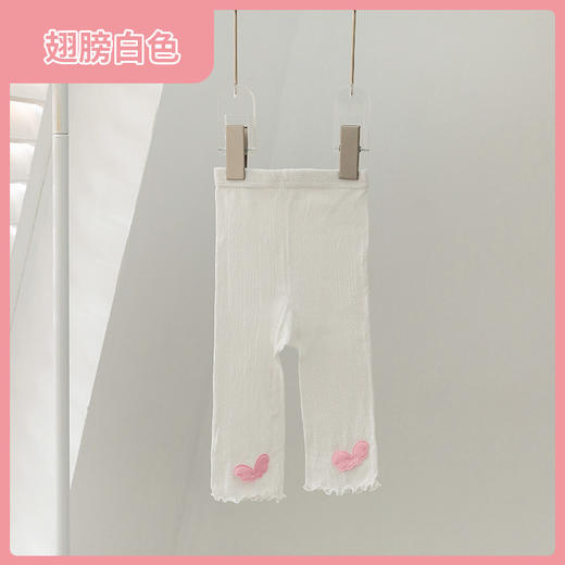 【夏日清凉必备，新款女童打底裤！】女童打底裤夏季薄款 丝光棉儿童防蚊裤 网眼蕾丝边婴儿七分裤袜-QQ 商品图5