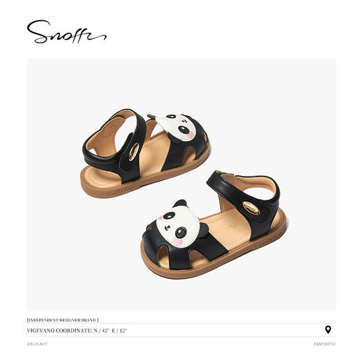 斯纳菲女童凉鞋小女孩包头鞋夏季儿童软底防滑女宝宝凉鞋237323 商品图2