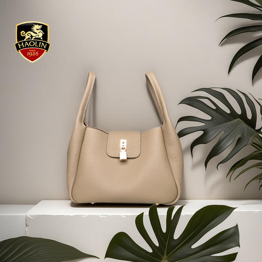 豪麟名鞋迪嘉女包手袋牛皮革WPB51EL003灰色 商品图1