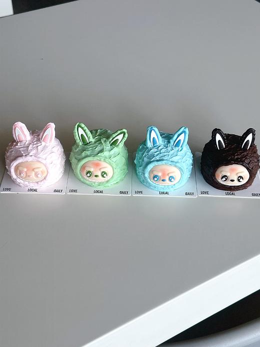 多彩labubu礼盒【此款送生日蛋糕金属餐具配件】·奶油蛋糕 商品图1