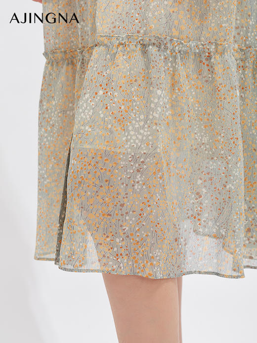 【超值秒杀】阿菁娜度假风闲适碎花连衣裙T29X112127 商品图4