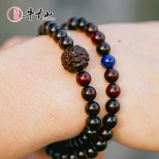 牛首山小叶紫檀双圈手串男女款简约高级感精品手链情侣珠互送礼物 商品图2