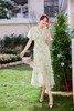 Le Malene 浪漫绿色花朵印花连衣裙 20258 商品缩略图3
