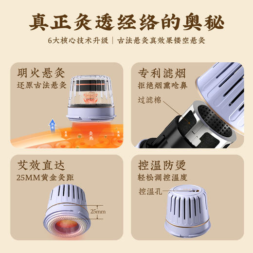 启春堂 | 艾小康艾灸盒 随身灸肚子腹部 中医院专用罐 新型艾炙器具 商品图1