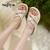 Safiya/索菲娅2025露趾羊皮厚底休闲外穿百搭轻便一脚蹬凉拖鞋SFD2110409 商品缩略图3