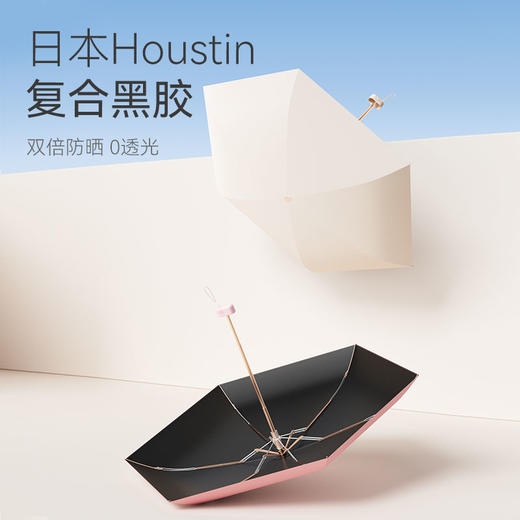 左都鲸鱼扁六折遮阳防晒晴雨两用伞 商品图2