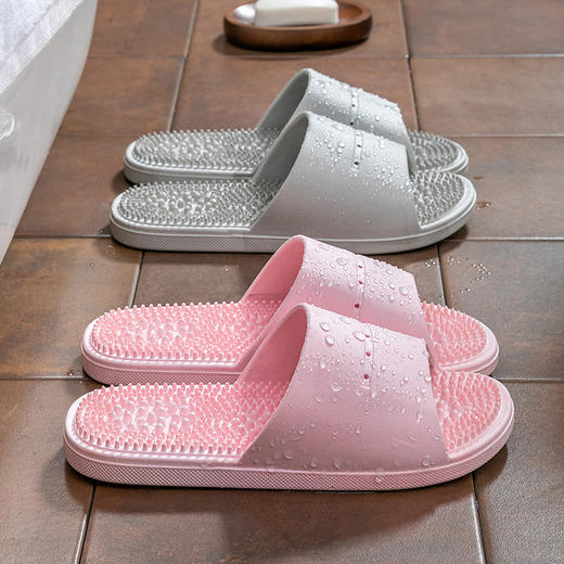 「升级颗粒按摩底」按摩拖鞋女士夏季外穿家居2025新款洗澡防滑足底穴位足疗凉拖鞋女 商品图3