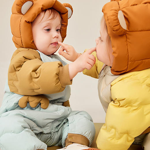 【三防】迷你巴拉羽绒连体衣婴儿衣服宝宝小熊爬服加厚新款 商品图2