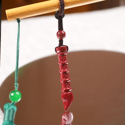 【金榜题名】天然辰砂朱砂文昌笔(约51*11mm) 状元笔 中考高考考研升学考试挂件 精品朱砂 沈阳发货 商品图2