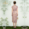 乔万尼新品100%真丝国风新中式旗袍连衣裙ED2E502 商品缩略图4