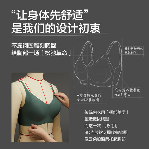 有棵树「3/4杯」软支撑小胸聚拢无痕透气内衣文胸-06013 商品图2