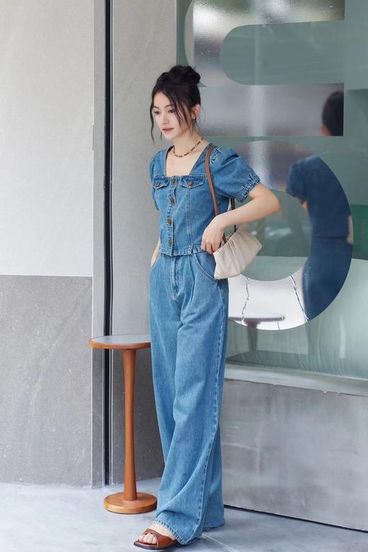 WHO KNOWS 复古牛仔上衣裤子套装 20290 商品图2