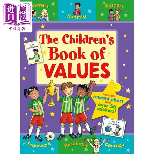 【中商原版】儿童认识价值书 The Children's Book of Values 英文原版 儿童正确价值观培养 亲子共读绘本 进口童书 5岁以上 商品图0