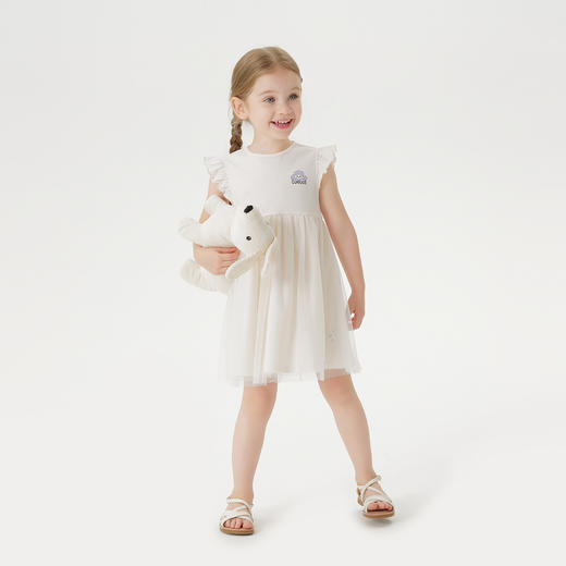 【凉感透气】马克珍妮女童萌趣贵宾网纱连衣裙宝宝夏装新款550781 商品图1