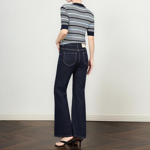 【高货wl】全新升级【铂金会员238/天猫319/差价81】(11342)洛诗琳显瘦显高微喇裤牛仔裤2025小个子夏季薄款长裤 商品图1