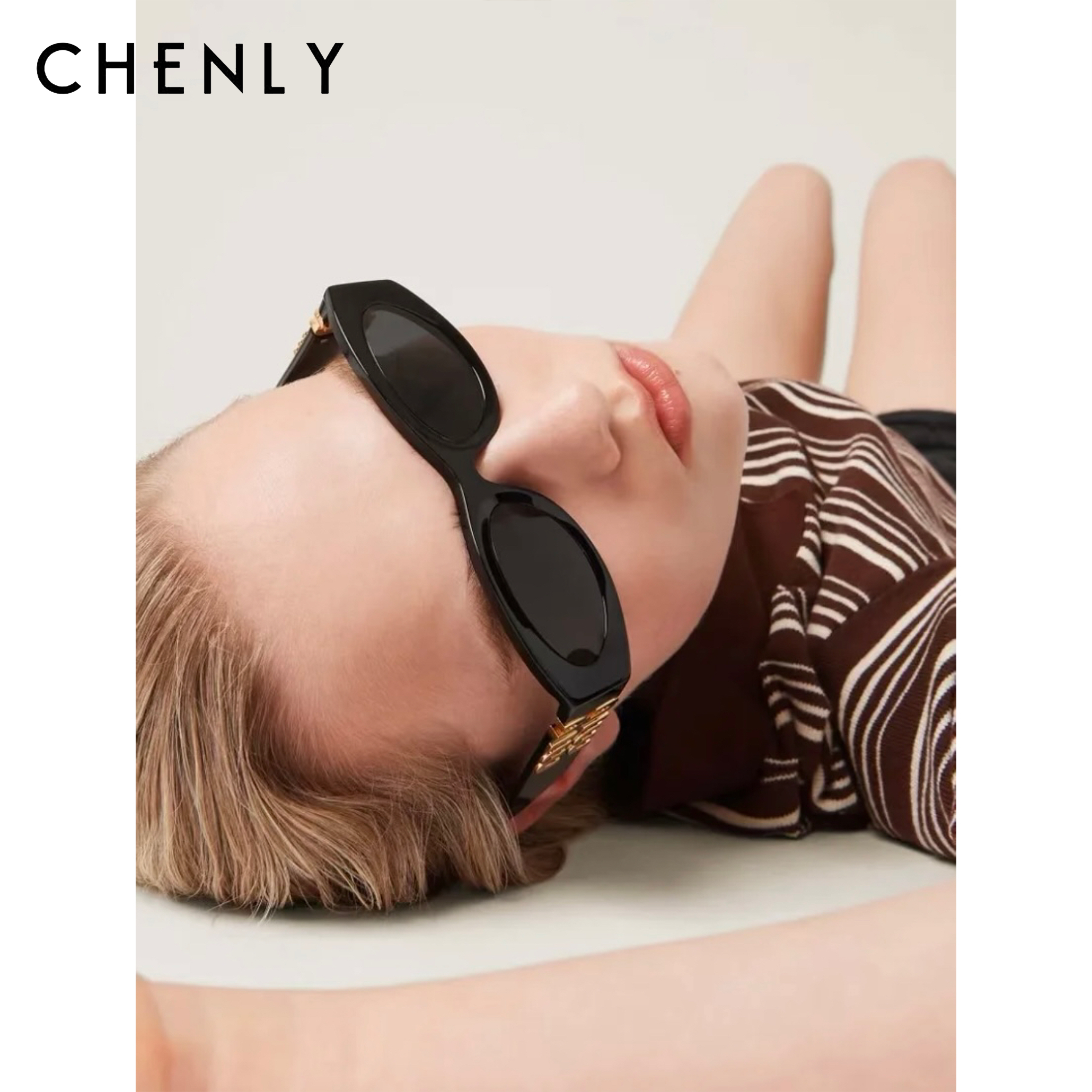 尘衣｜26SS专享复古猫眼字母太阳镜