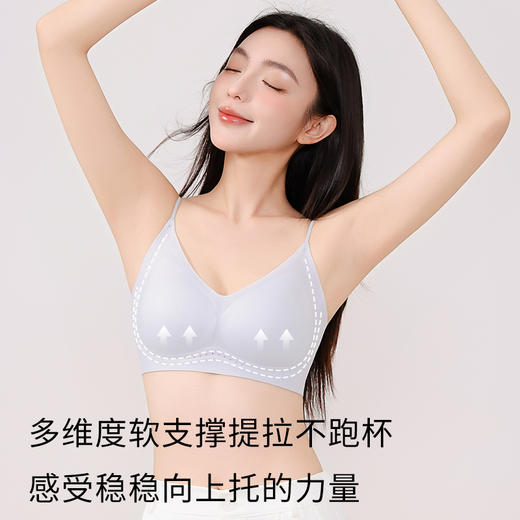 【秒杀】【隐形无痕粉底液内衣】白T伴侣,专为亚洲肌肤定制的号，上身如原肤般隐形，白色镂空都不透！软糯糯细腻面料，果冻条支撑，多维度提拉 商品图4