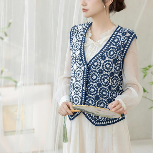 苏苏姐家璇子马甲手工DIY钩针蕾丝线毛线团自制材料包 商品图3