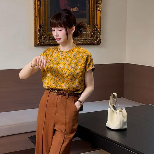 【预售7天】良木礼香云纱上衣（4905726） 商品图0