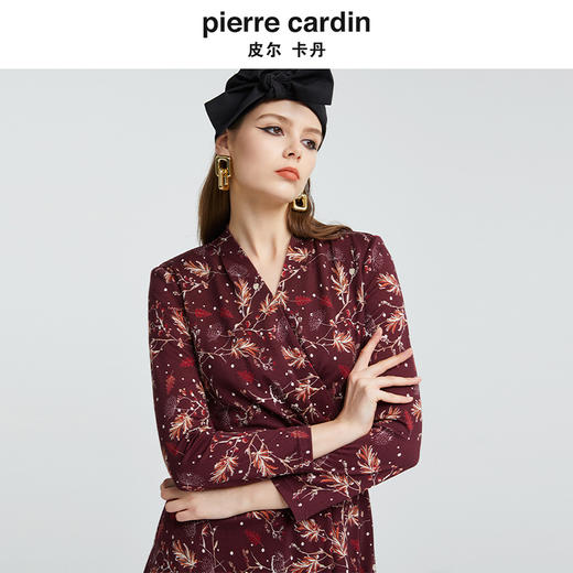 [皮尔卡丹女装]品牌时尚淑女复古赫本风小黑裙 商品图4