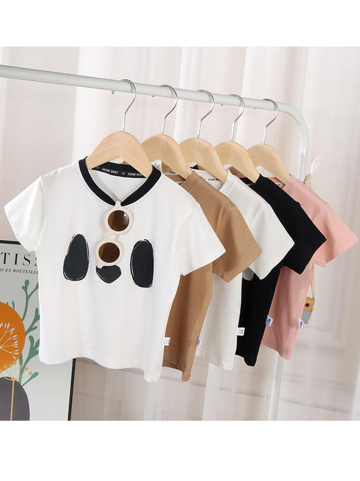 【49抢2件！7A级抗菌纯棉T恤🌟】柔软透气还抑菌，贴肤舒适守护健康！💖纯色百搭打底衫，妈妈放心之选！儿童短袖T恤 夏季韩版纯棉男女童 纯色百搭A类打底衫 春夏装宝宝单上衣 商品图4