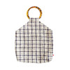 HUJI祤集Amber手提包老布TISSAGE格纹手织布 商品缩略图2