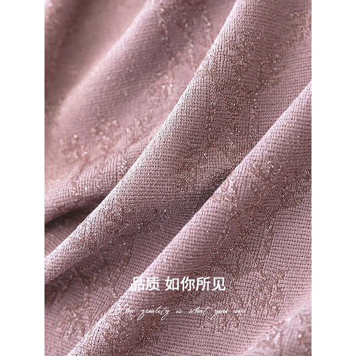 COCOBELLA法式蝙蝠袖针织衫女低调细闪亮丝提花罩衫TS0069-3 商品图4