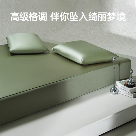 洁丽雅夏季家用床笠三件套透气纯色丝滑凉感 商品图4