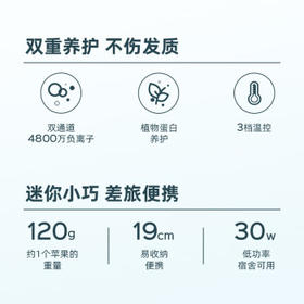 lena直发梳负离子 蓬松梳内扣 迷你便携刘海烫发梳不伤发 短发拉直电梳子 生日礼物 LN-F7 /家用电器 /个护健康 /卷/直发器