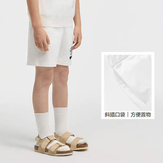 【premium】巴拉巴拉高端线夏季自然系列针织撞色绣花质感中裤男 商品图3