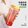 BABLOV水杯大容量女生茶水分离泡茶tritan杯子夏 多肉青提 600ml /厨具 /水具 /塑料杯 商品缩略图1