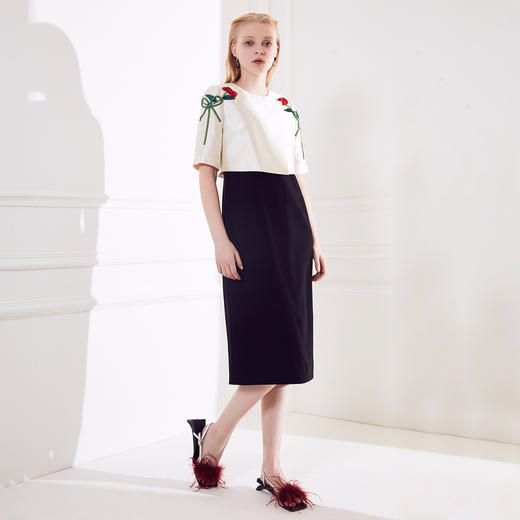 1C381059750238 奥丽嘉朵OBBLIGATO奥丽嘉朵春夏季新款花卉刺绣礼服裙连衣裙 商品图1