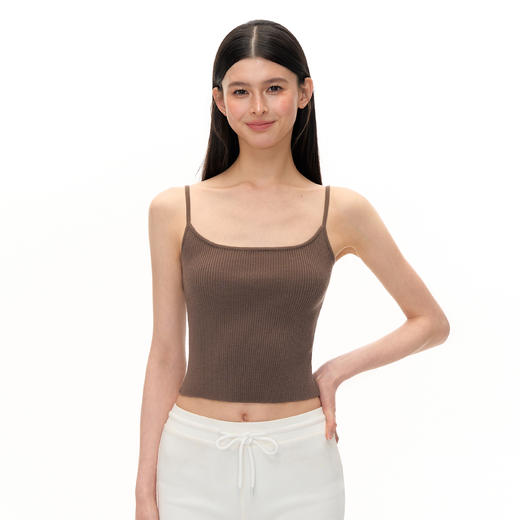 Ariseism  美式复古纯色基础吊带背心女夏季新款辣妹修身内搭上衣 商品图2